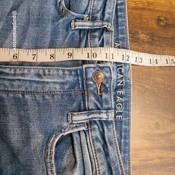 American Eagle Jeans 10 S Jegging Highest Rise Next Level Stretch Medium Light - Picture 10 of 13